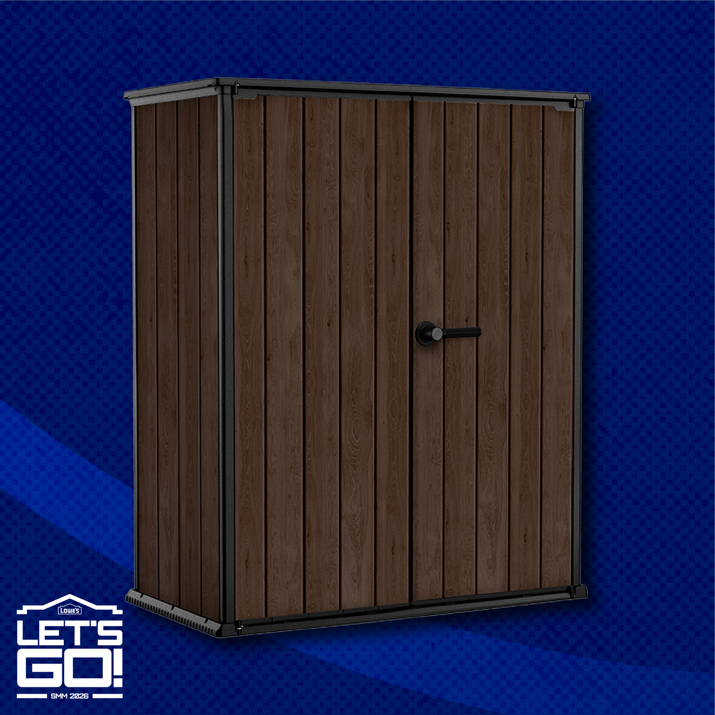 Keter Vertical 4-ft x 2-ft Rosewood Shed