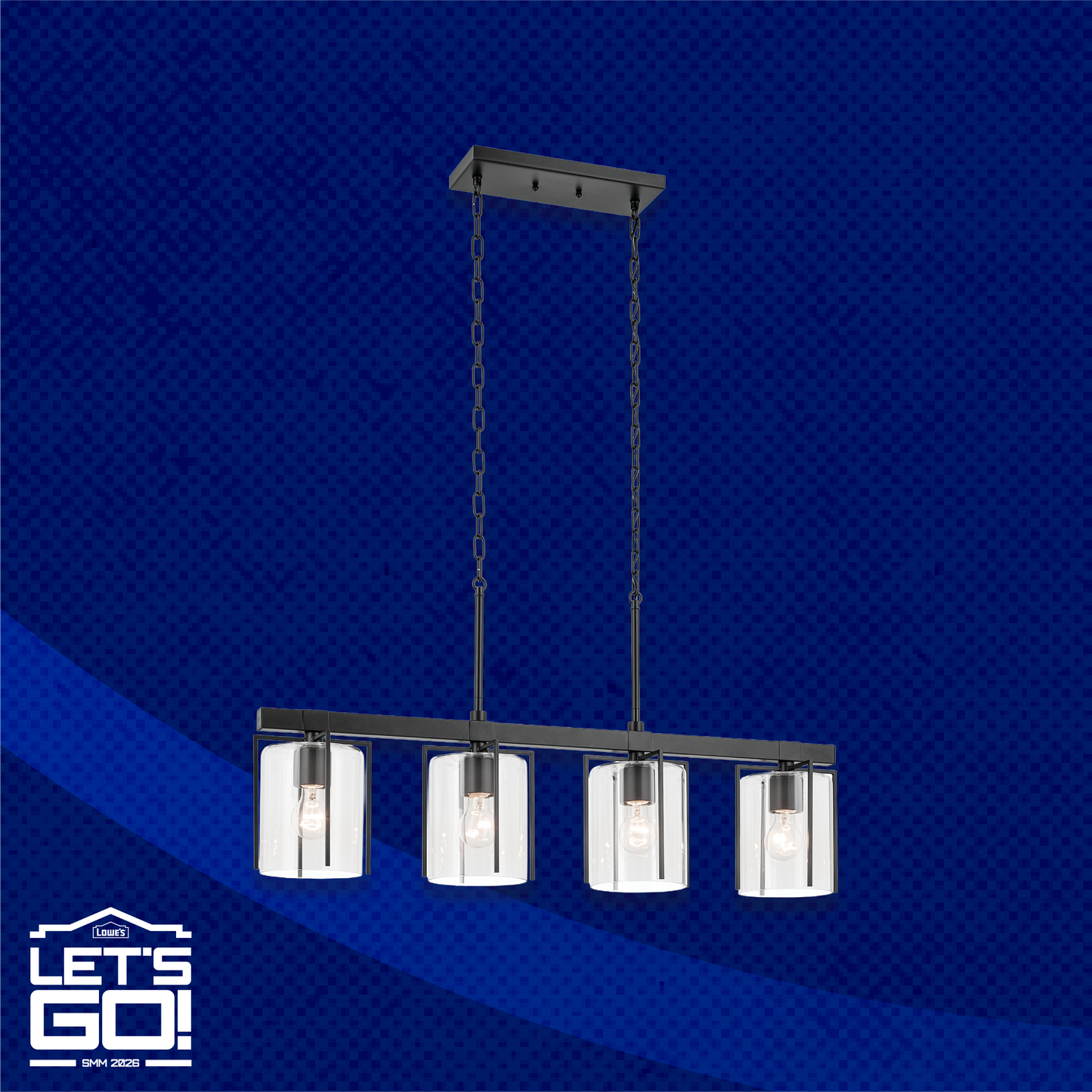 Kichler Birk Matte Black Chandelier