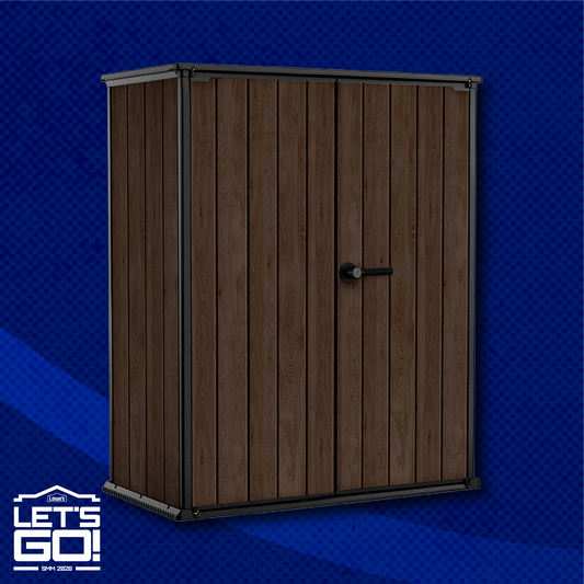 Keter Vertical 4-ft x 2-ft Rosewood Shed