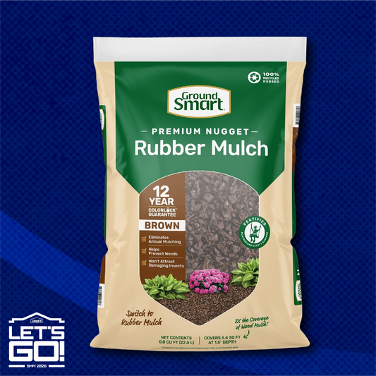 GroundSmart Rubber Mulch 75 Cubic Feet